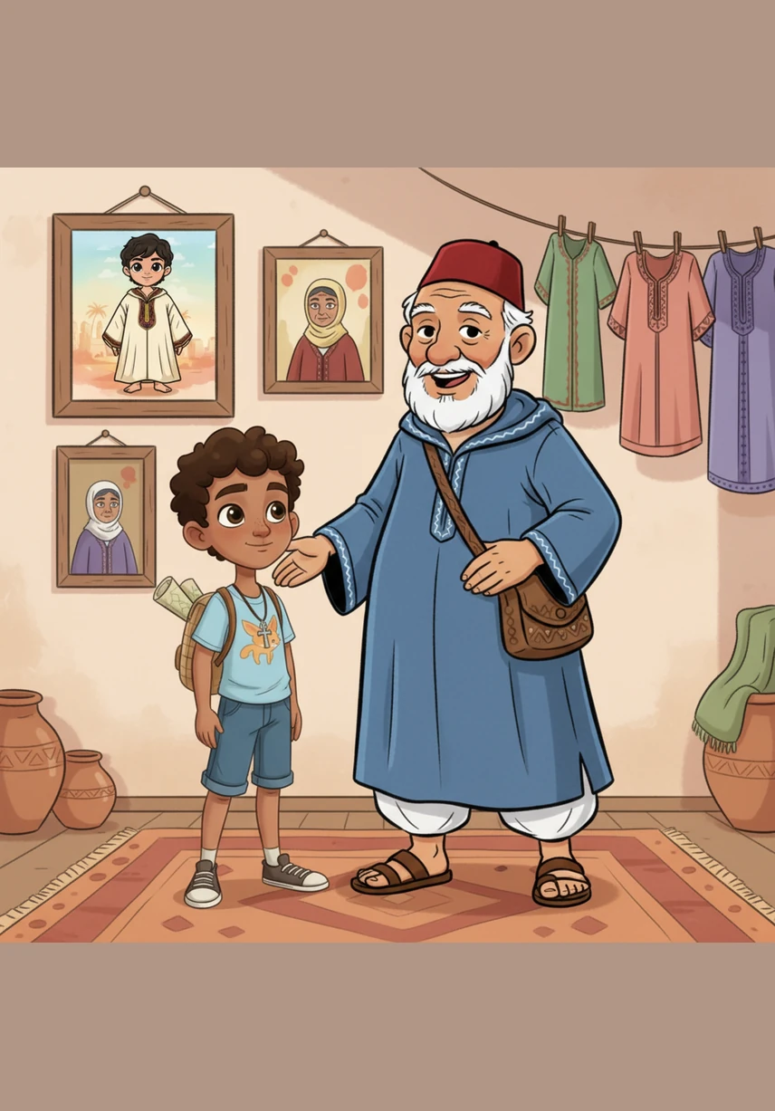 Grandpa placed a steady hand on Sami’s shoulder and told him that his heritage is like a crown upon his head. He explained that these clothes and pictures were the legacies of ancestors who built their world with love and hard work.