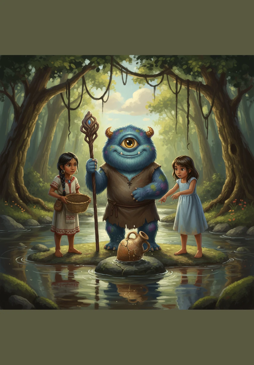 As they played near the water's edge, they noticed something unusual bobbing far out at sea. They squinted their eyes against the bright sun, trying to make out the shape, but it was still too far away to tell what it was.