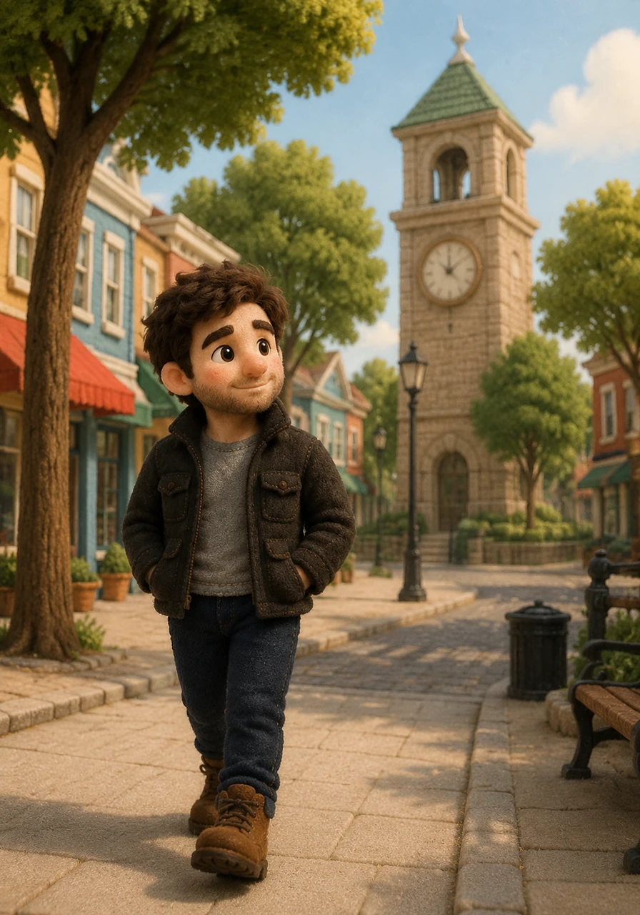 Walking down Main Street, Leo noticed how much had changed, from the newly painted storefronts to the taller trees. Yet, looking at the old clock tower in the square, he remembered the countless afternoons spent chasing pigeons around its stone base.