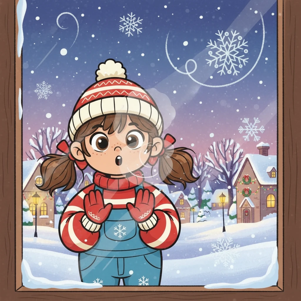 Lily peeked out her window, her breath fogging the glass. The first snowflakes of the year were dancing in the air, transforming her town into a sparkling wonderland. Christmas was just around the corner, and a thrill of excitement coursed through her.
