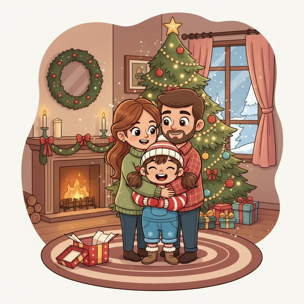 Back home, Lily opened the gift. It wasn't a toy, but a feeling – the pure joy of giving and the warmth of love. As she hugged her family, she knew the real magic of Christmas wasn't in presents, but in the sparkle of kindness.