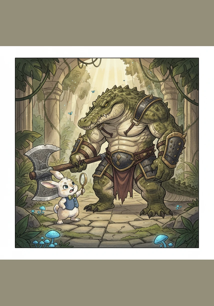 Barnaby reaches a particularly narrow ledge and pauses to catch his breath. He knows that one wrong step could send him tumbling down toward the dangerous river, so he decides to move even more slowly and carefully.