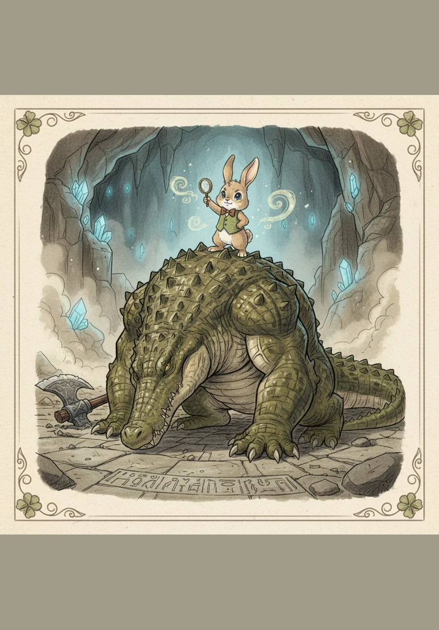 Barnaby stands tall on a high ridge, looking out over the beautiful valley he just crossed. He feels a warm glow of pride in his chest, knowing that his careful steps and brave heart led him to success.