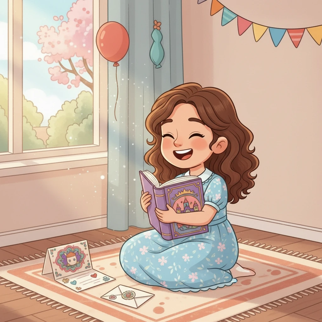 Elif, o gün bir bayram kartı hazırladı ve halasına gönderdi. Halasından da bir kart ve güzel bir hikaye kitabı geldi. Elif, yeni kitabına sarılarak bayramın getirdiği mutlulukla gülümsedi.