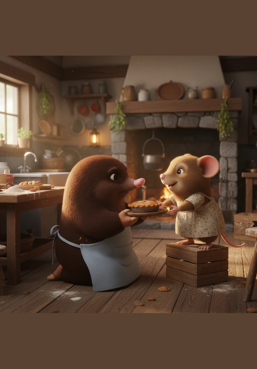 Rose shakes her head and explains that her little stove has simply broken while she was making breakfast. There is no big fire, just a bit of a smoky mess to clean up.