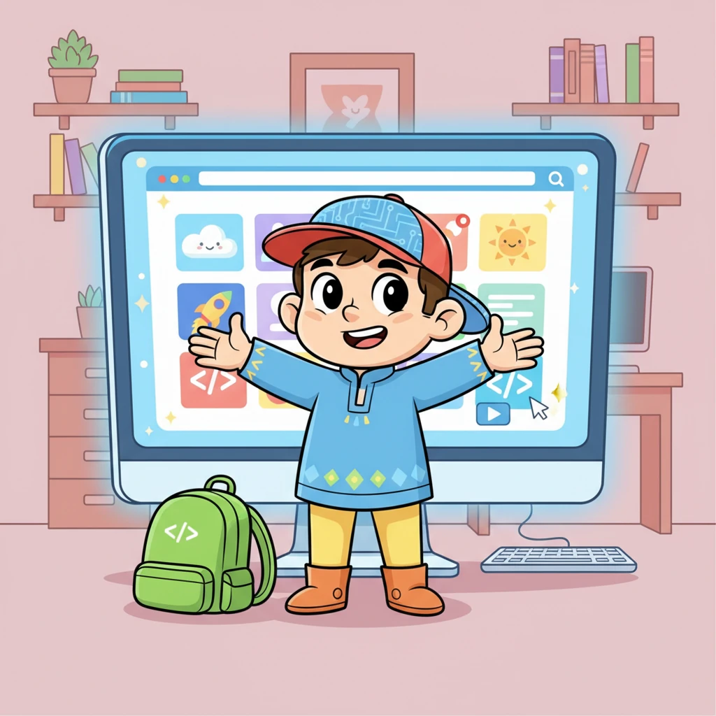 Өзінің алғашқы веб-сайтын жасап болған Алмас үлкен экранның алдында мақтанышпен тұрды. Оның парақшасы жарқырап, ойнақы және толықтай интерактивті еді. Алмас енді болашақта қандай керемет сайттар жасайтынын армандап, бақытты күлді.