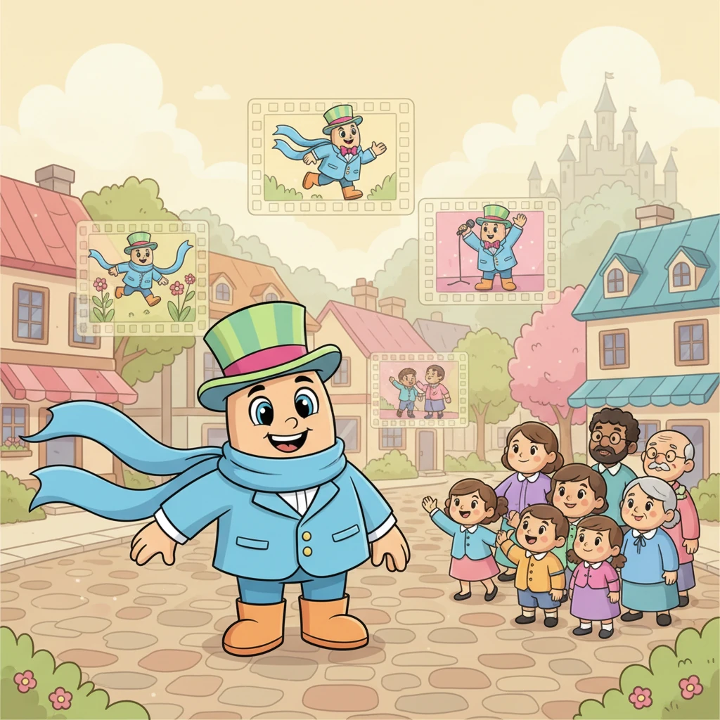 Apoi a pășit înainte Imperfectul, o figură blândă cu o eșarfă lungă și fluidă. El a început să povestească despre acțiuni care "alerga" și "cânta" continuu în trecut. Sătenii au simțit cum trecutul se derula lin, ca un film vechi, dar plin de viață.