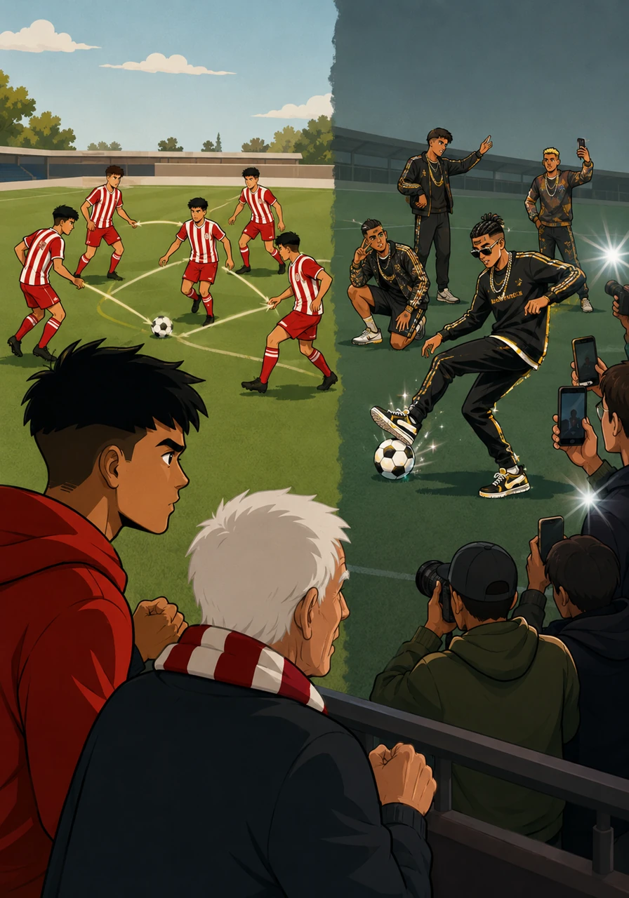 Leo noticed how the red and white players moved like a single organism, passing the ball blindly because they trusted each other completely. On the other side of town, the famous academy players were busy doing flashy step-overs and modeling for cameras.