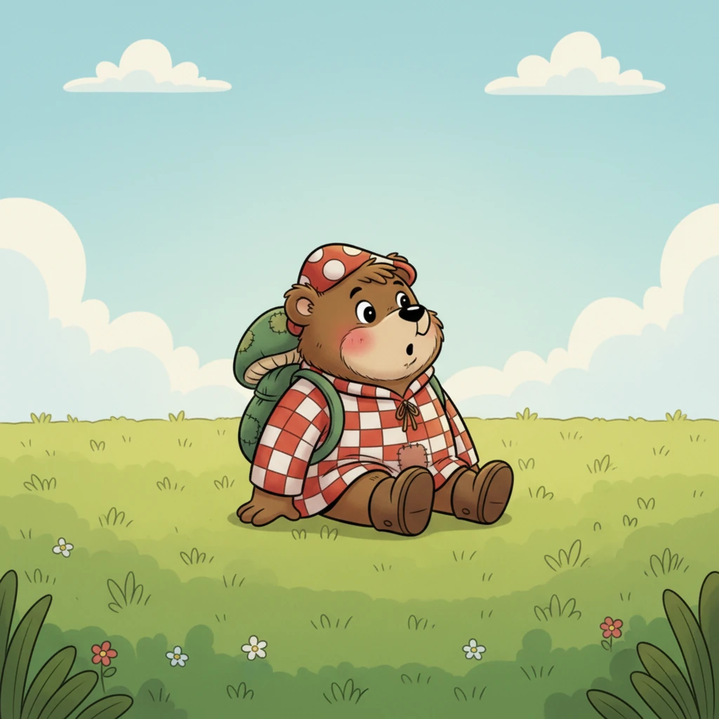 Big Boo war so überrascht, dass er auf den Hintern fiel. Er sah sich um, ob ihn jemand gehört hatte, und errötete leicht unter seinem braunen Fell.