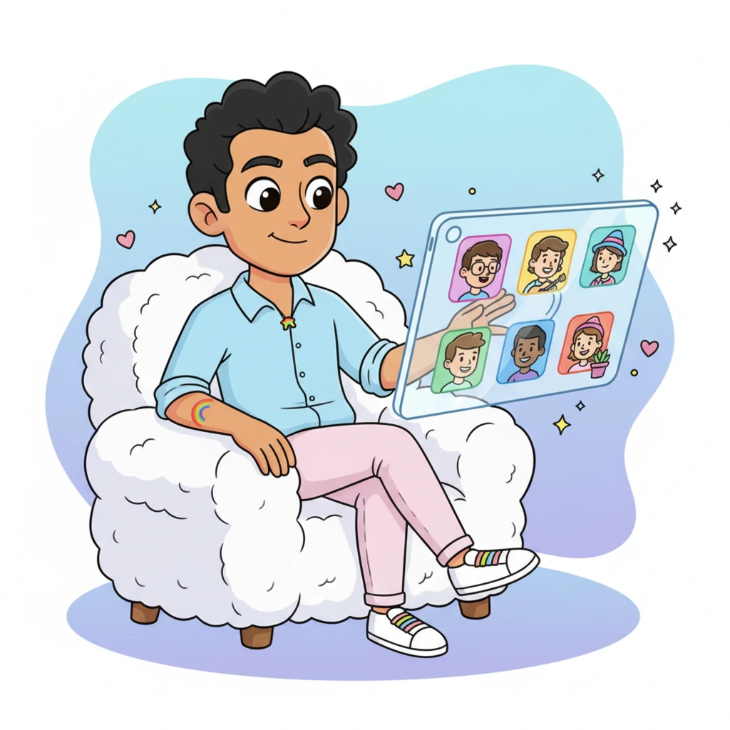 Jour après jour, Salah explore les profils, voyant défiler des visages et des descriptions variées. Chaque personne est unique, avec ses propres charmes et mystères. Il glisse à travers les options, cherchant cette étincelle spéciale qui ferait vibrer son cœur.