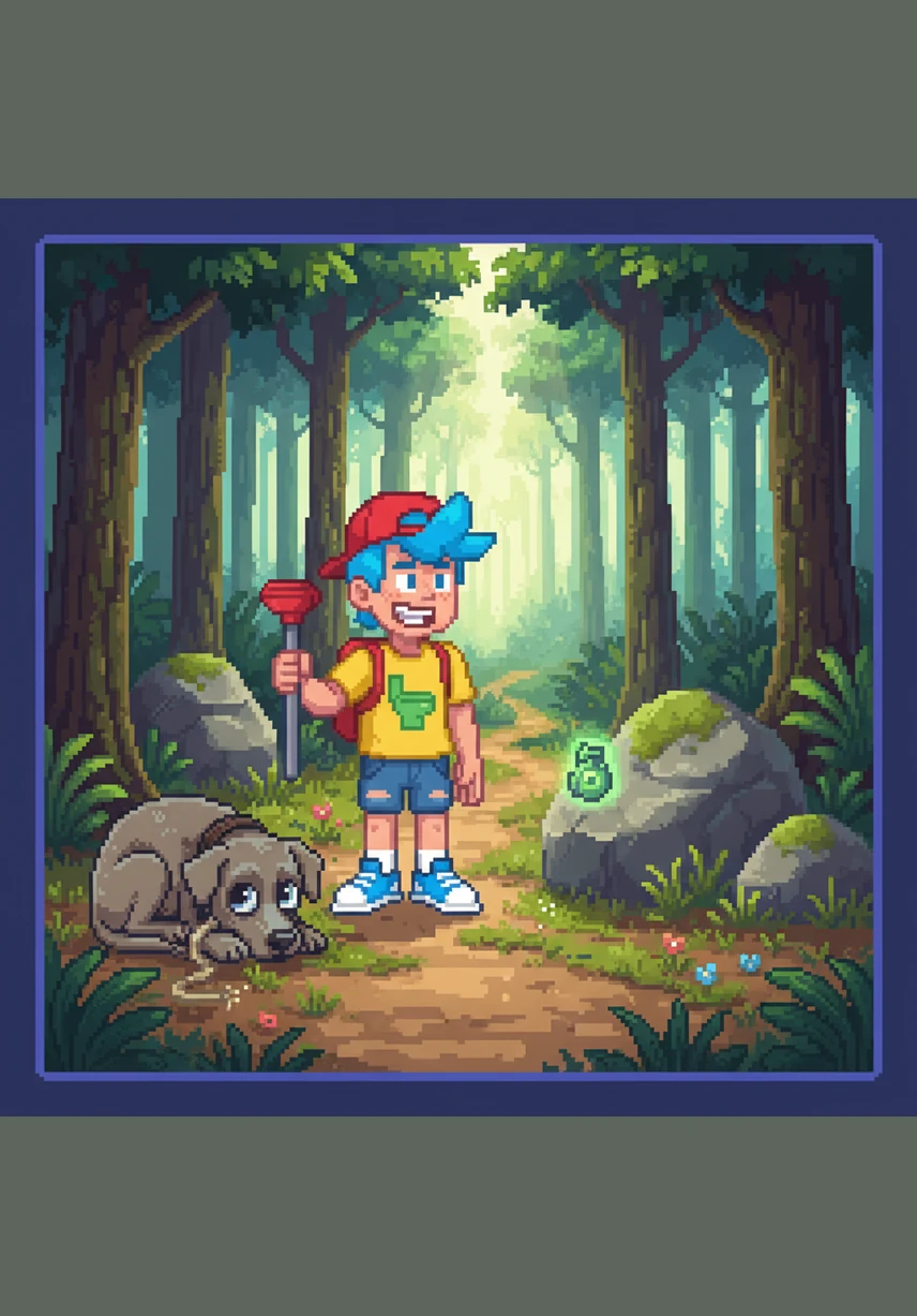 For the first time in years, Steve pushes open his front door and stumbles into the blinding light of the real world. He blinks painfully, his eyes unaccustomed to the sun, and calls out for Buster to finally go for that walk.