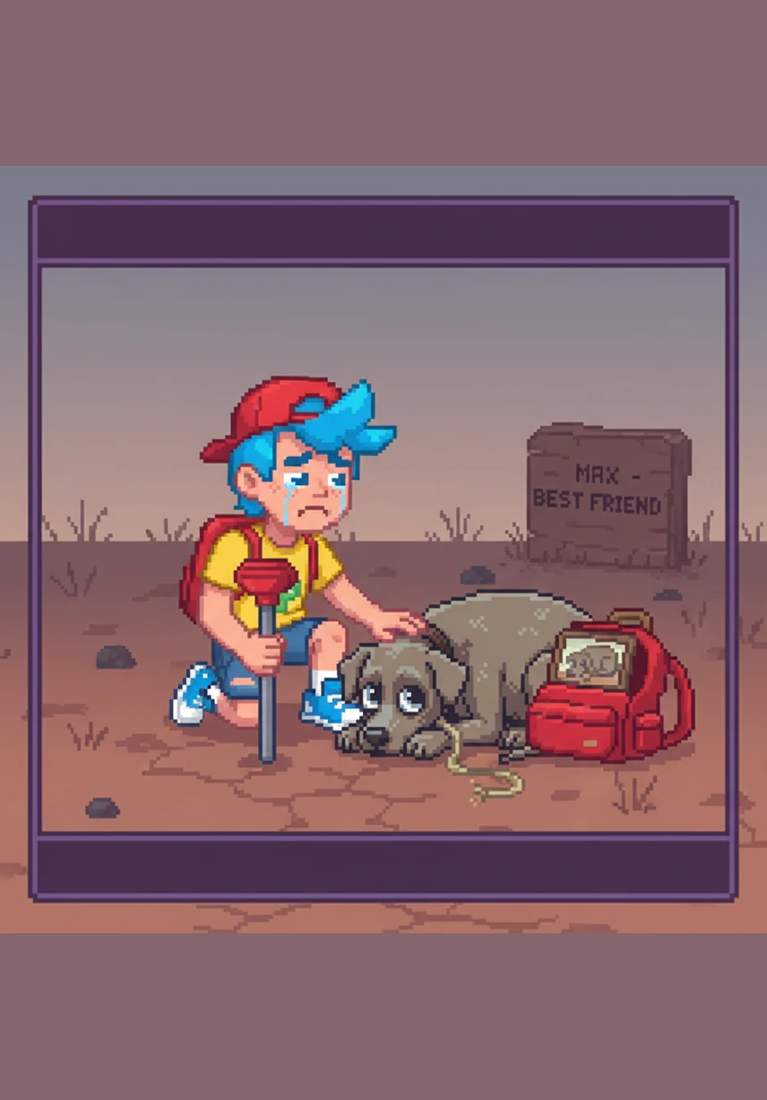 The boy who wanted to be a Sigma stares at the horizon, his jaw relaxed and his mewing streak finally broken. He is just a lonely child in a vast world, left with nothing but the memory of a friend he traded for a screen.