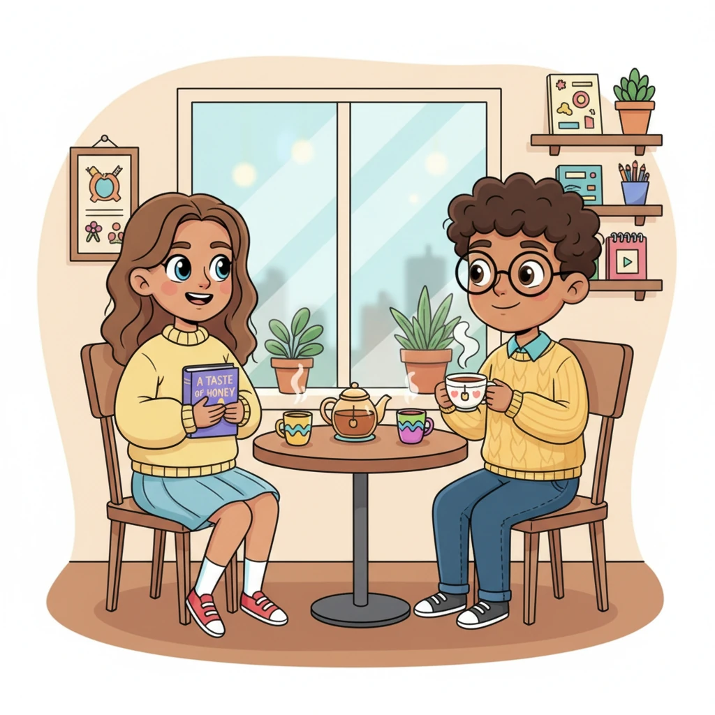 The class discusses a scene where Jo meets Geoffrey, a kind art student, who offers her friendship and a listening ear. Lily realizes that even when things are tough, finding someone who truly cares can make all the difference. Their bond feels as sweet and comforting as warm tea.