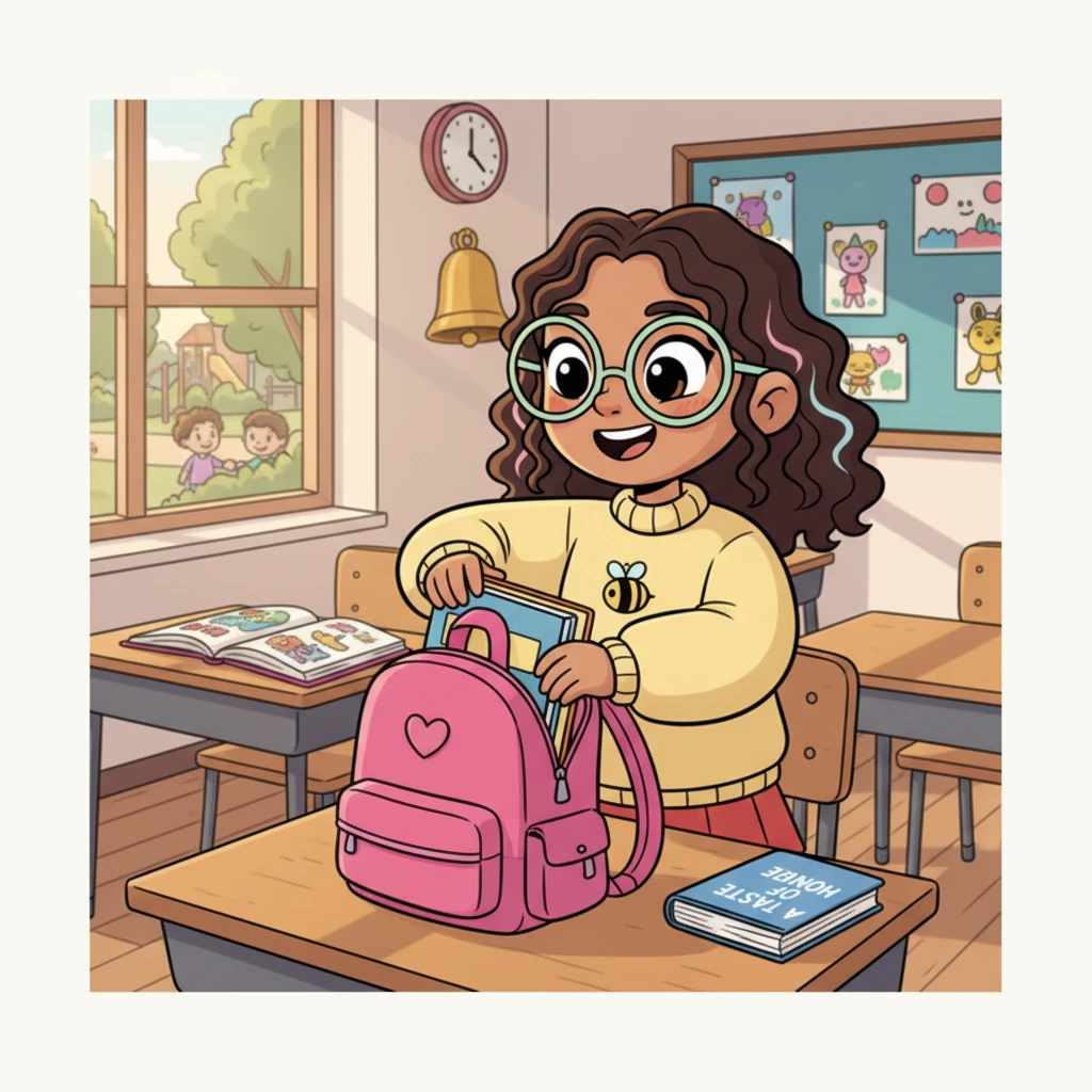 As the bell rings, Lily packs her bag, feeling a newfound appreciation for stories and the lessons they hold. She understands that life, with all its ups and downs, offers many 'tastes of honey' – moments of joy, friendship, and growth. She leaves the classroom with a spring in her step and a heart full of inspiration.