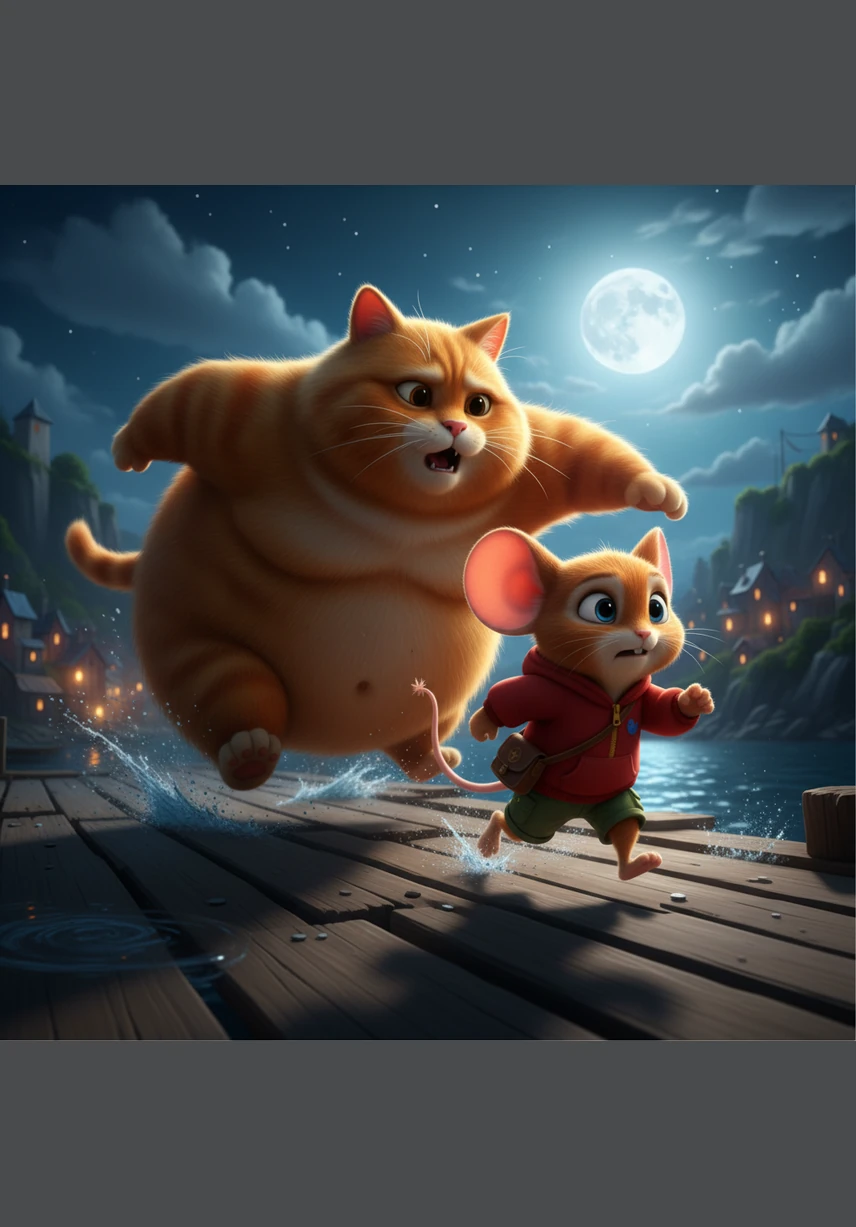 Chintu then zig-zagged behind the heavy curtains and around the legs of a tall chair. Billo struggled to keep up, her large belly making it difficult to make the sharp turns required to follow him.