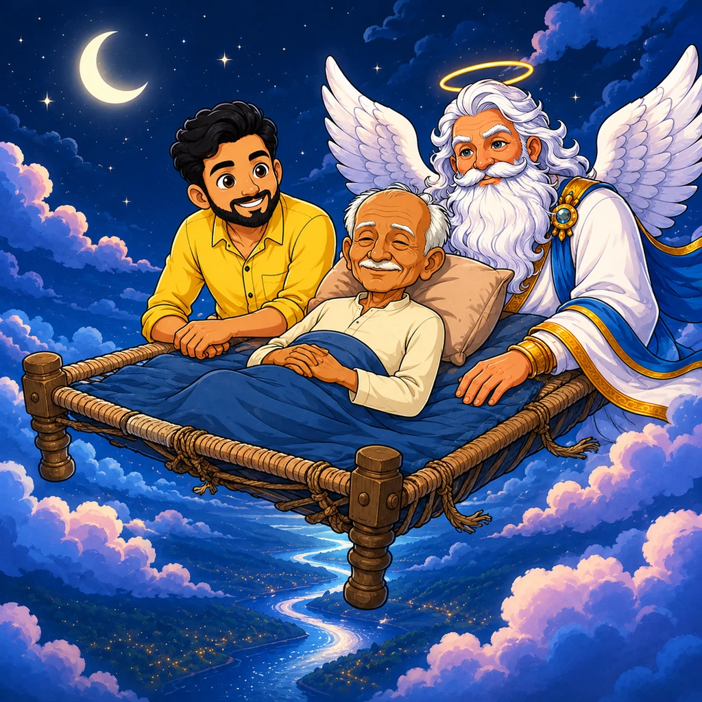 Grandpa Dada's Flying Bed - bedtime