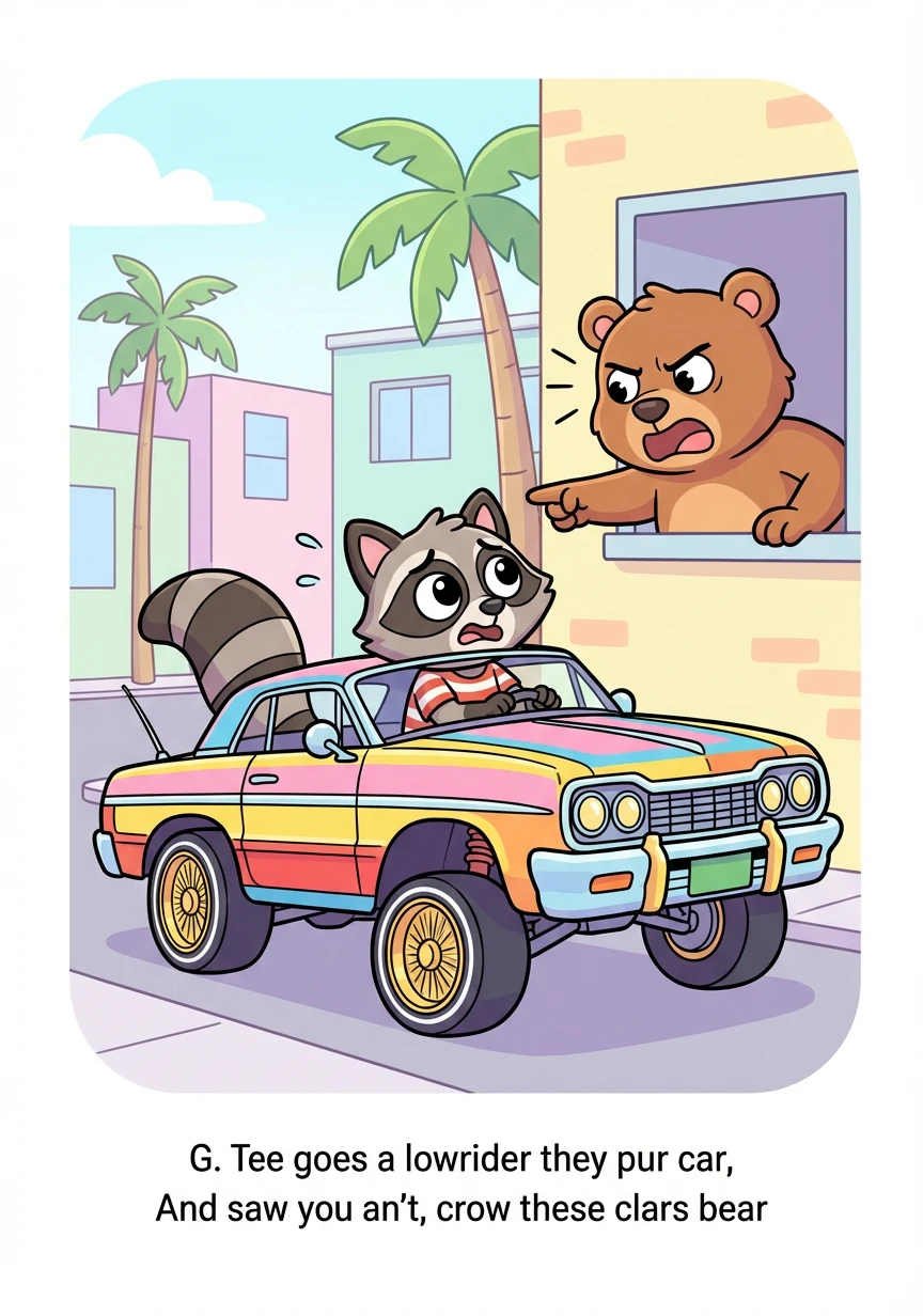 His first scheme involved 'borrowing' a lowrider. He imagined cruising down the main street, turning heads. It didn't quite go to plan when the owner noticed.