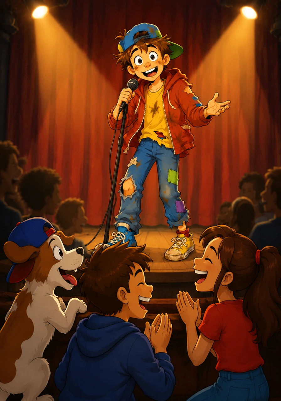 Leo has finally found his true talent as a comedian. He hasn't become a chef or a dancer, but he has become the world’s funniest teenager.