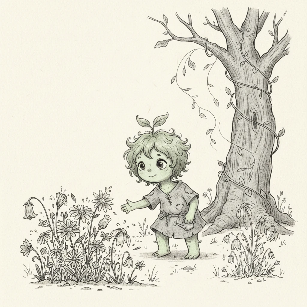 Pip watches a flurry of wildflowers burst forth, bloom vibrantly, and then wither quickly, their brief lives a stark contrast to the enduring trees. It also sees quick-growing vines scramble upwards, only to fall back down with the first strong wind.