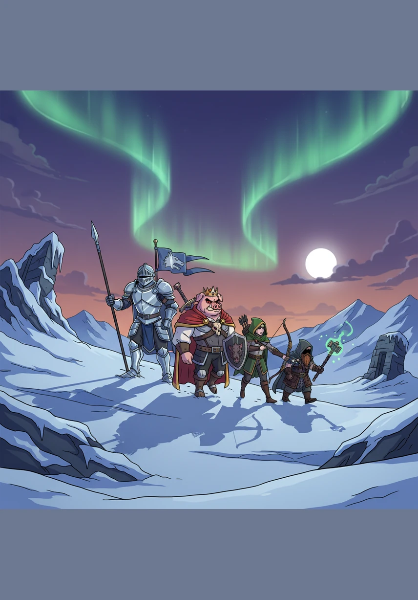 Accompanied by his loyal allies, he marched across frozen tundras and through deep forests to meet the encroaching darkness. Every step he took echoed with the resolve of a warrior who refused to accept defeat, no matter the odds.