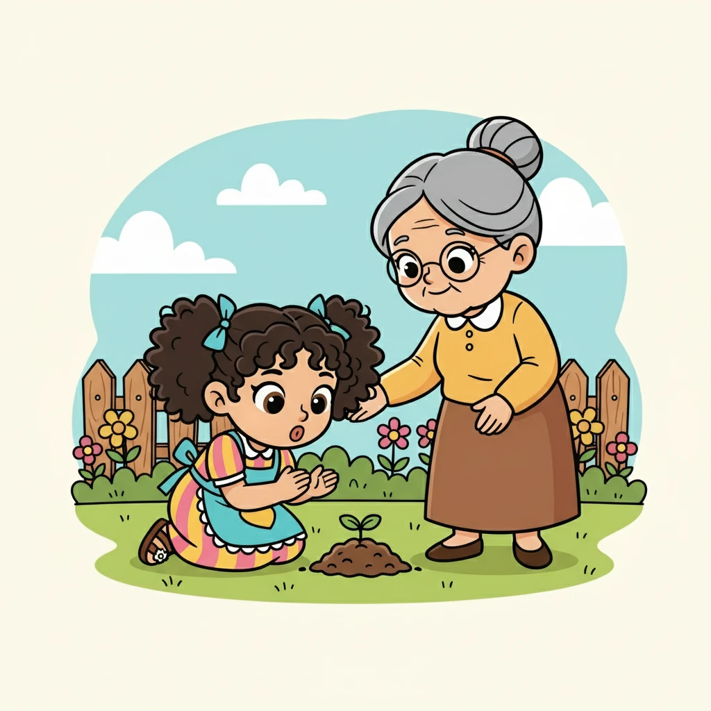 Ester começou a ficar impaciente. Ela se perguntava por que a semente não estava crescendo. Ela conversava com Deus, pedindo que a semente brotasse logo. A avó de Ester a encorajava a ter paciência.