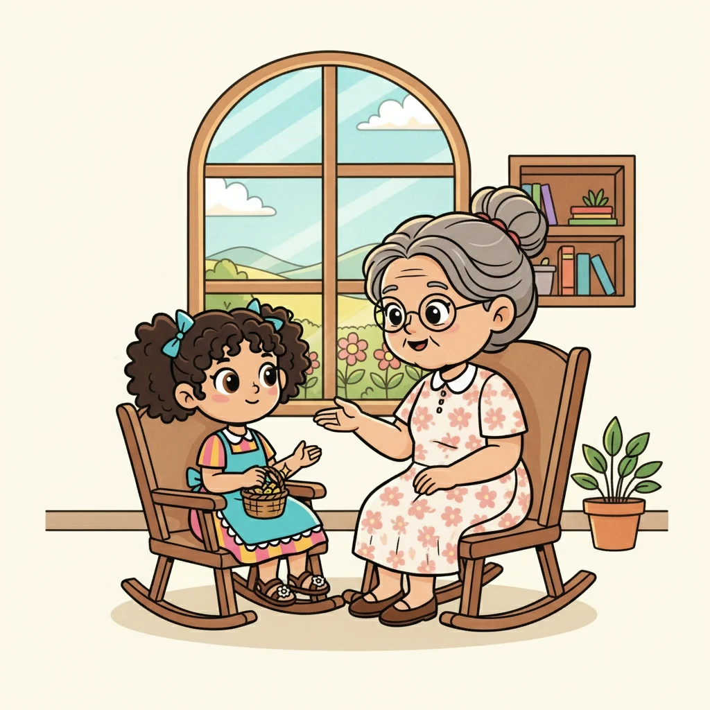 A avó de Ester explicou que a paciência era importante, assim como a confiança em Deus. Ela disse que, às vezes, as coisas boas levam tempo para acontecer, mas que Deus sempre está presente, cuidando de nós.