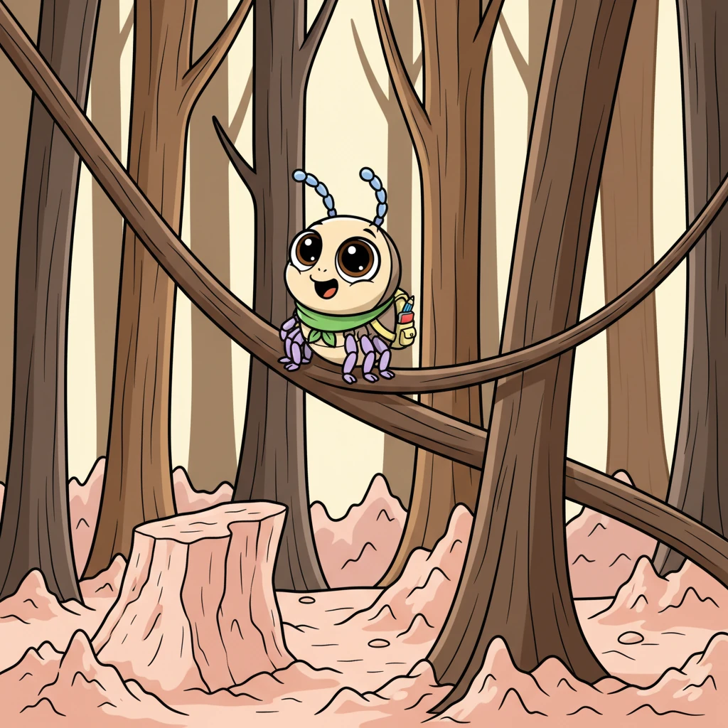 Con valentía, Pipo se aventuró por el denso bosque de cabellos, deslizándose por suaves hebras como si fueran lianas. Cada folículo capilar parecía un árbol gigante y cada escama de piel, una montaña que escalar. Su corazón latía con la emoción de un pequeño explorador en una gran aventura.