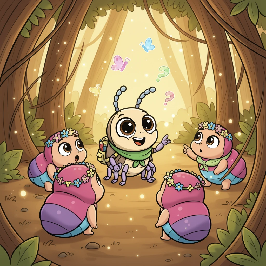 En su viaje, Pipo encontró a otros piojitos, jugando alegremente en un claro de cabello. Les contó sobre el cerebro, el lugar donde nacen las preguntas, y sus amigos lo escucharon con fascinación, imaginando sus propios pensamientos volando como mariposas.