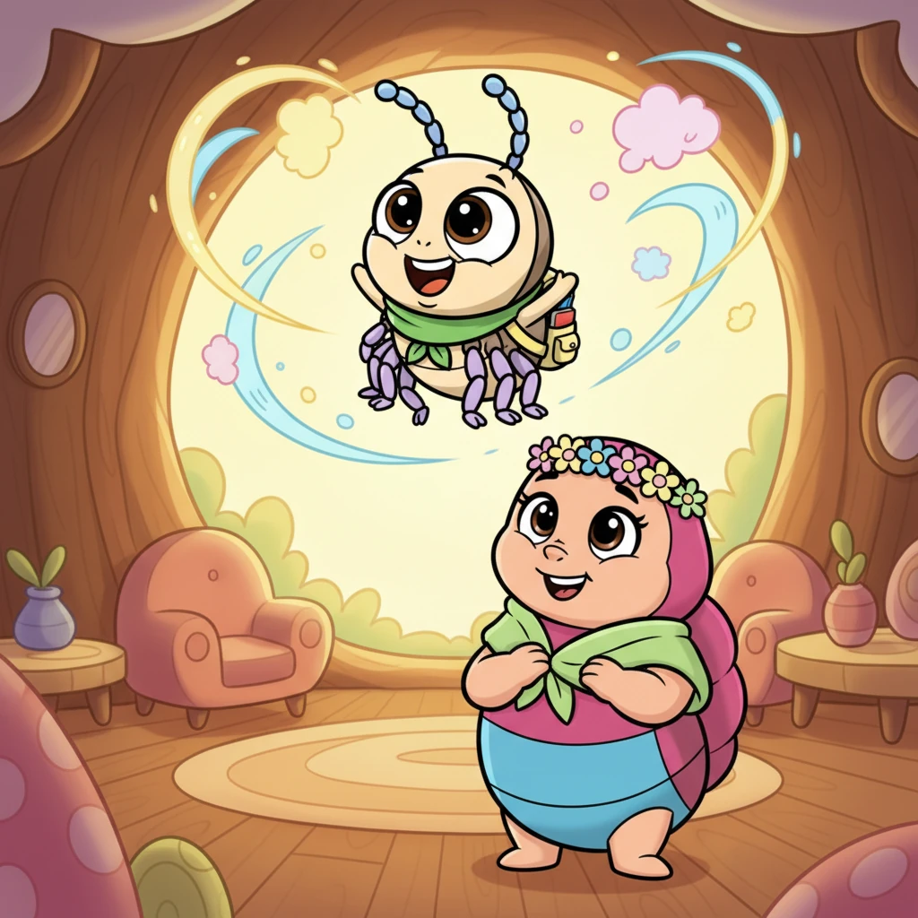 Lleno de nuevas maravillas, Pipo regresó a su hogar, saltando de alegría. "¡Mamá, el cerebro es increíble!", exclamó, contándole sobre las vibraciones y los pensamientos que había sentido. Su mamá le sonrió, feliz de ver su entusiasmo.