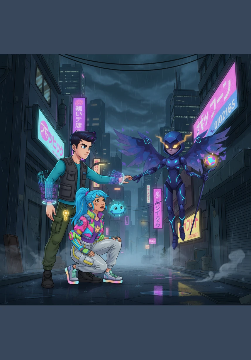 Cipher carefully pressed the Shimmering Seal onto the bottom of his letter before handing it to a swift mechanical messenger bird. He watched as the bird took flight, disappearing into the dark, swirling clouds of the Mimic Forest.