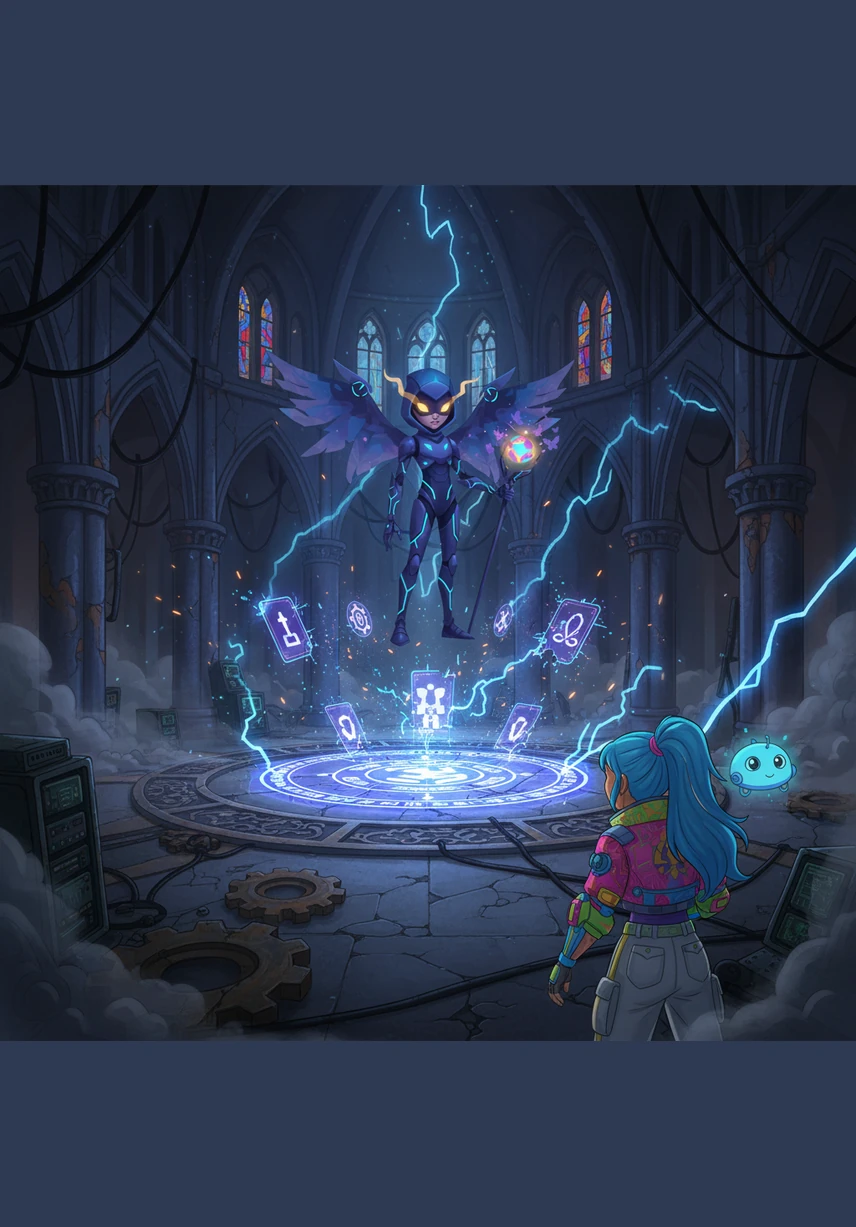 The Mimic tried to forge a new Seal to hide his meddling, but without the Golden Key, his attempts only produced sparks and smoke. Frustrated and unable to trick the system, the Mimic dropped the letter back into the messenger bird's pouch.