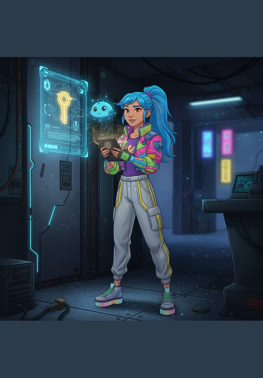 When Echo received the letter, she touched her own matching Golden Key to the Shimmering Seal. The Seal erupted in a brilliant, steady gold light, proving to Echo that the message was exactly as Cipher had written it and hadn't been changed.