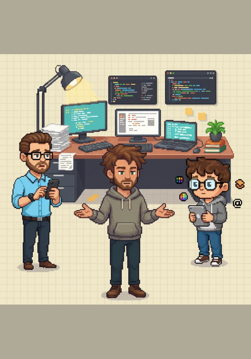 Он представляет своих будущих пользователей: вечно занятого тимлида в агентстве и студента на удаленке, которые разделяют его боль. Алекс понимает, что его сервис станет спасением для всех, кто ищет порядок в цифровом мире.