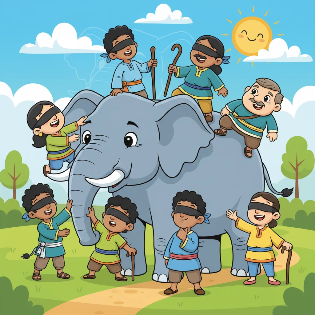 The Six Blind Men and the Elephant: A Lesson in Perspective - 教育故事