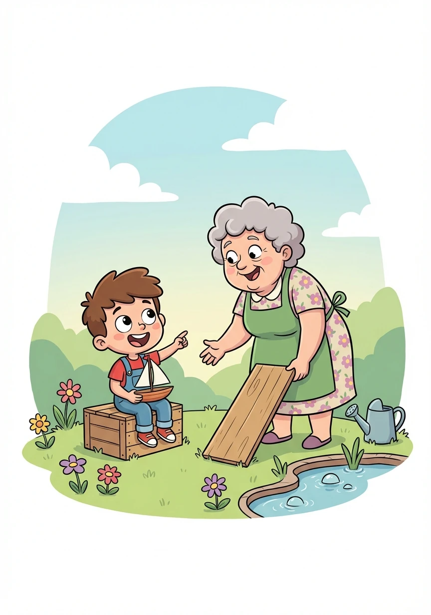 A friendly neighbor, Mrs. Gable, saw Pip's frustration. She offered encouragement and a fresh perspective: 'Sometimes, a new angle is all you need!'