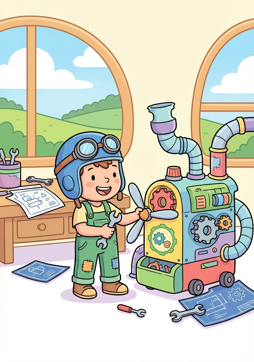 From that day on, Pip continued to invent, always looking for new ways to make the world a better place, one creation at a time.