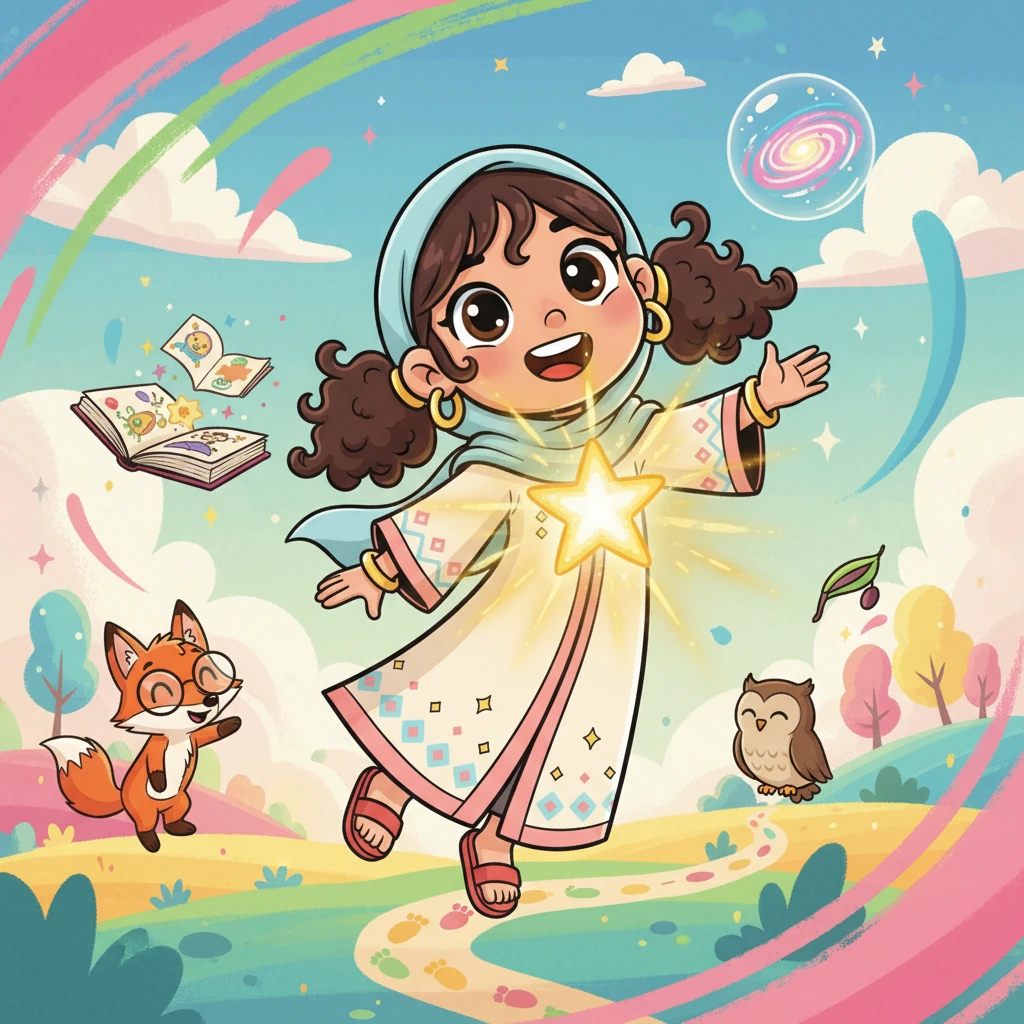 فرح والنجمة اللامعة في قلبها - educational