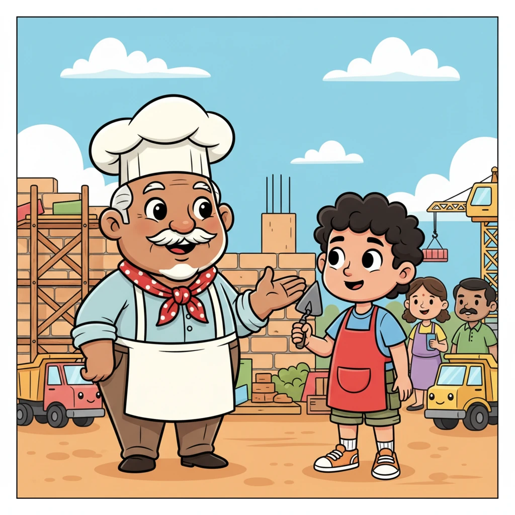 Mitthu Chacha, with a gentle smile, paid Arjun a visit at his bustling construction site. He offered wise advice, 'Always respect the villagers, and keep your intentions pure.' Mitthu even promised to help bring customers, showing his unwavering kindness and community spirit.