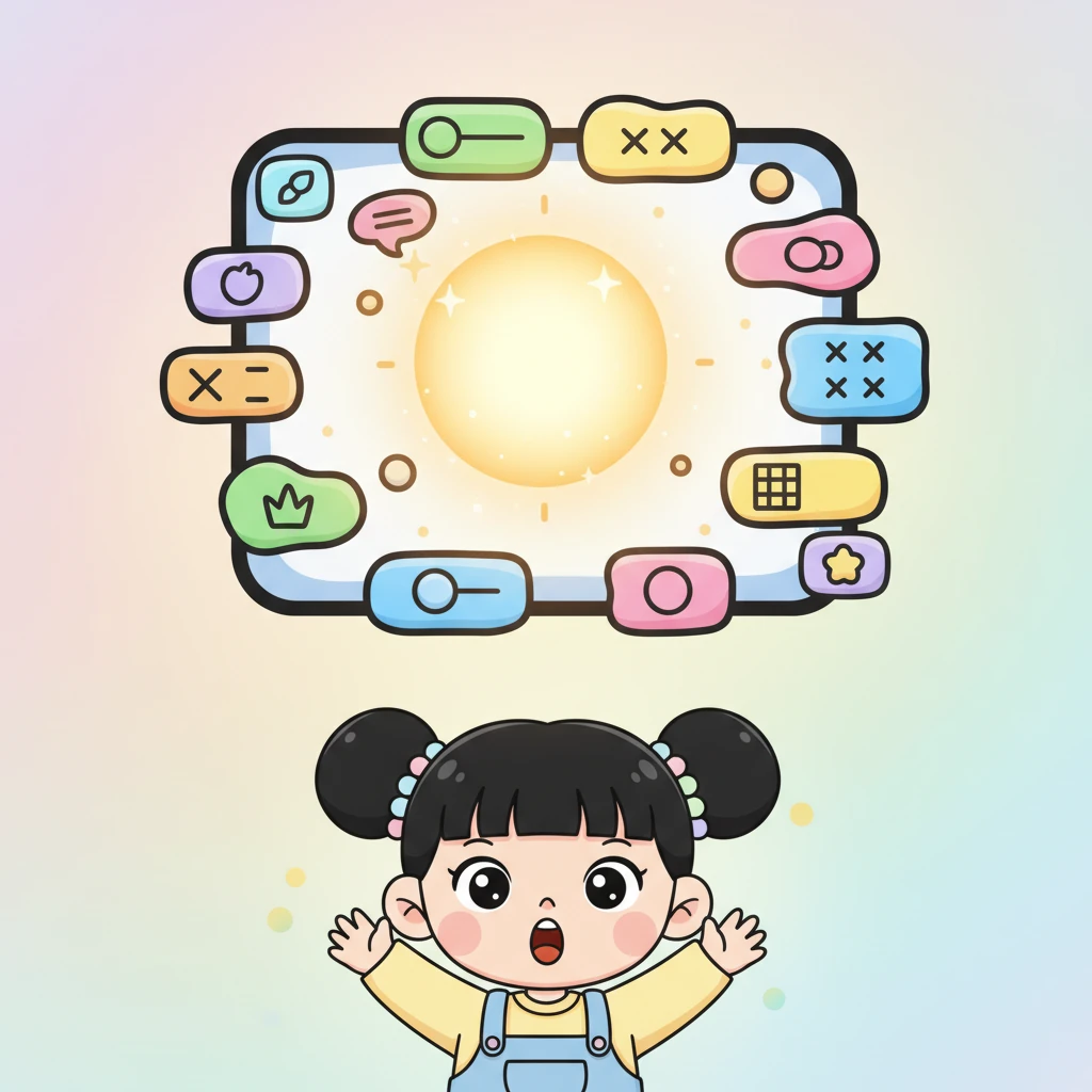 在小艺的想象中，APP的界面出现了，它色彩鲜艳，充满童趣。一个大大的“上传图片”按钮在中央闪闪发光，旁边是各种颜色和尺寸的调节选项。