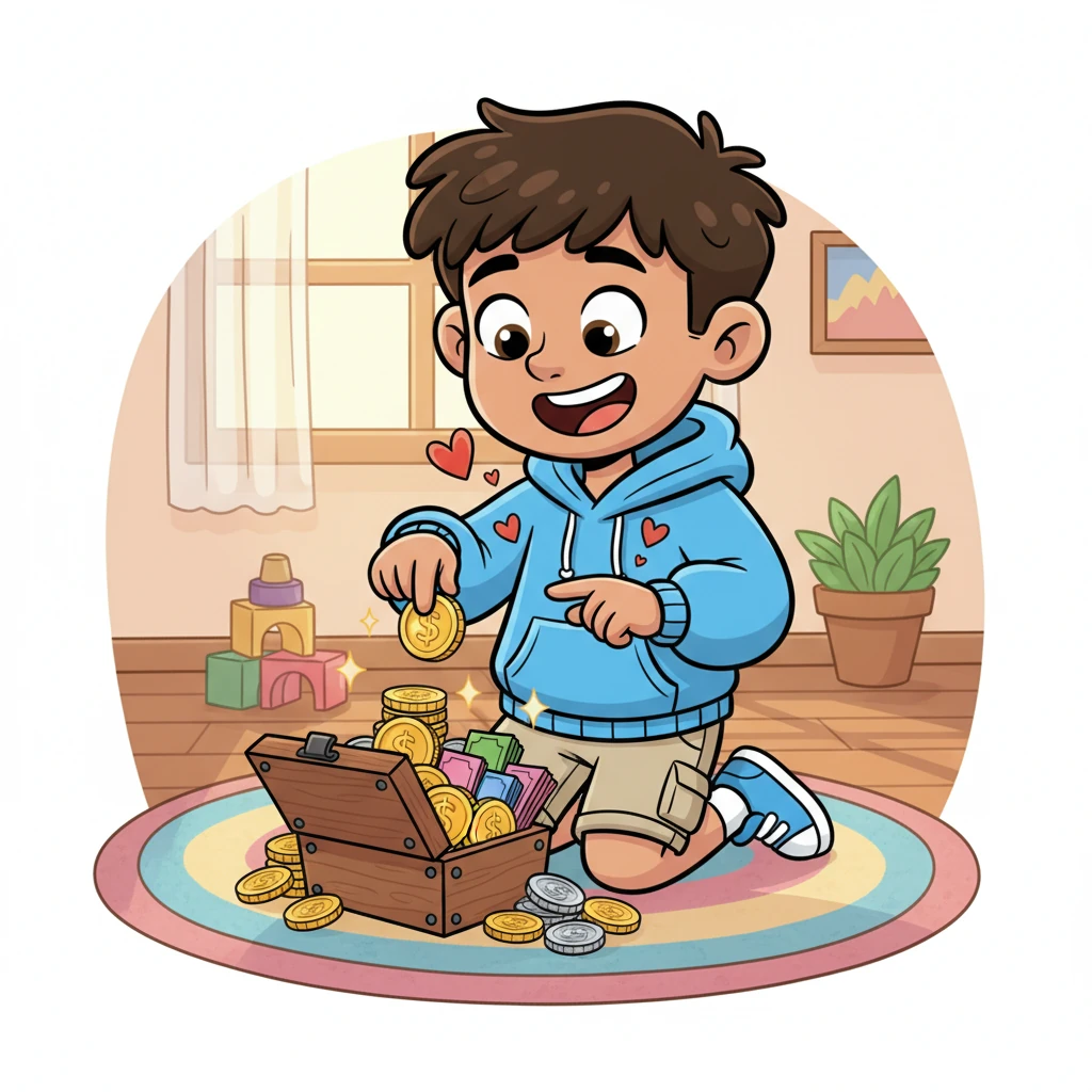 Finally, one warm June morning, Mateo pulled out his box with a triumphant flourish. He carefully counted every coin and bill, his heart pounding with anticipation. A huge, joyful smile stretched across his face as he realized he had enough!