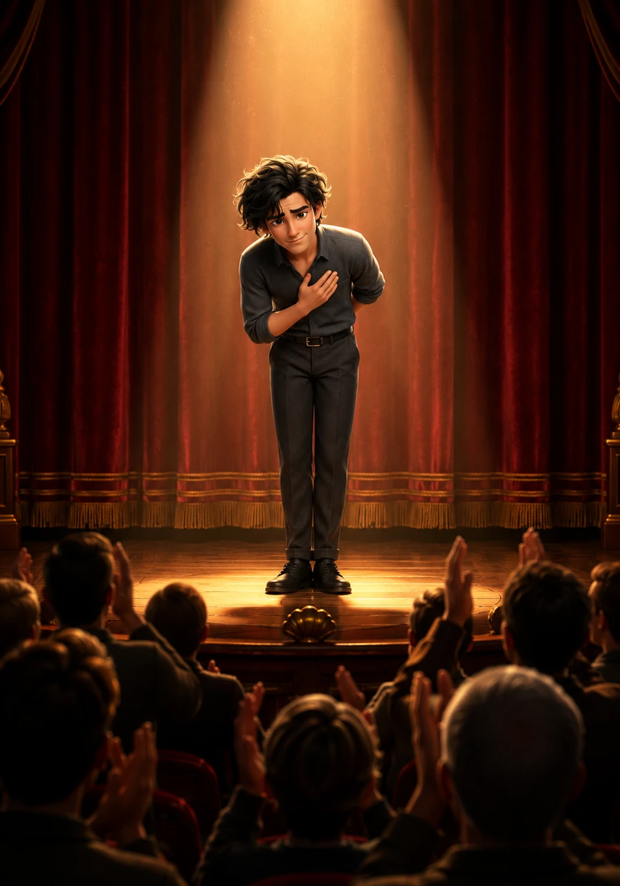 The curtains came down to a thunderous standing ovation, the sound of applause echoing off the walls of the packed theater. Arthur was called onto the stage to take a bow, his heart swelling with pride and gratitude.
