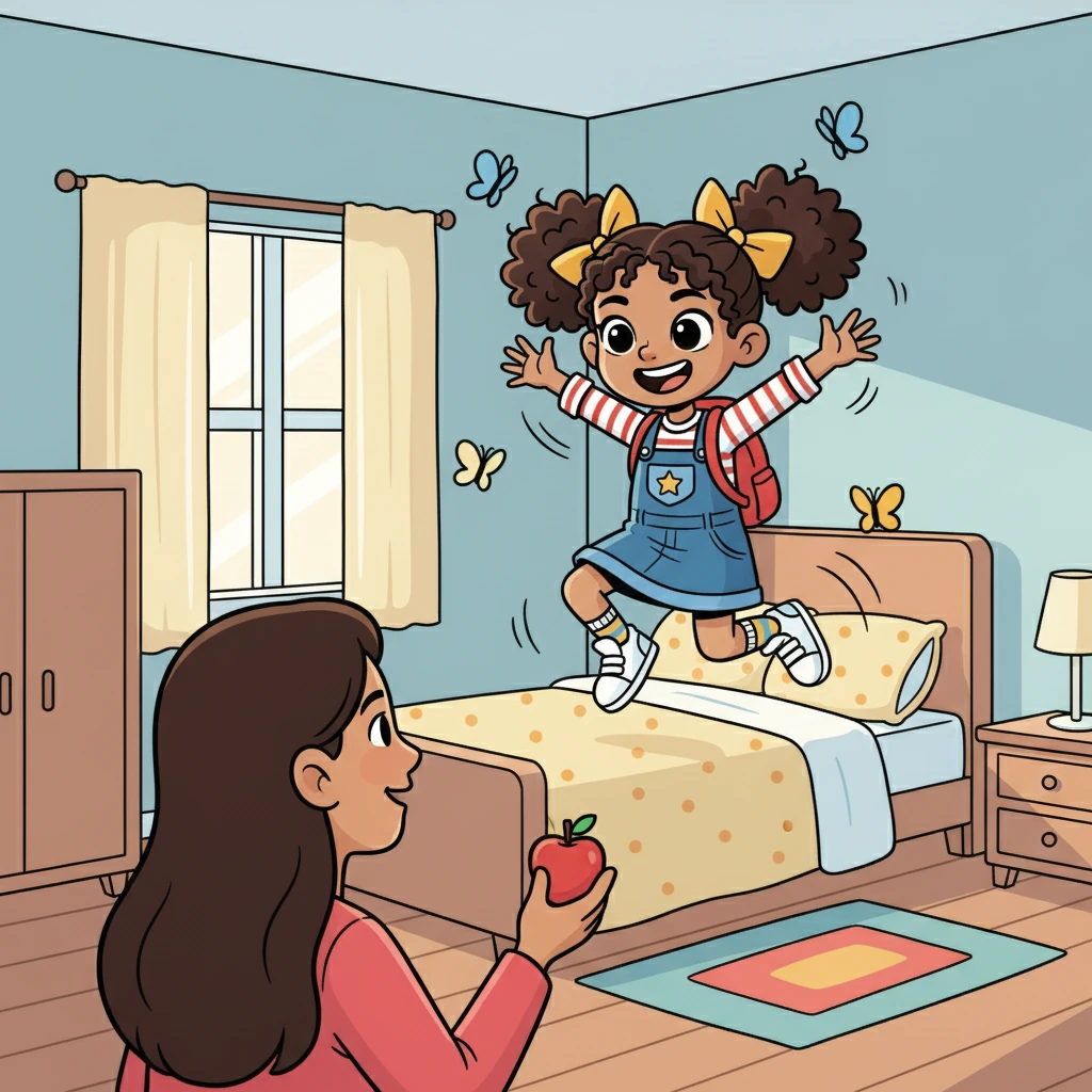 Maya's First Day of School - 教育故事