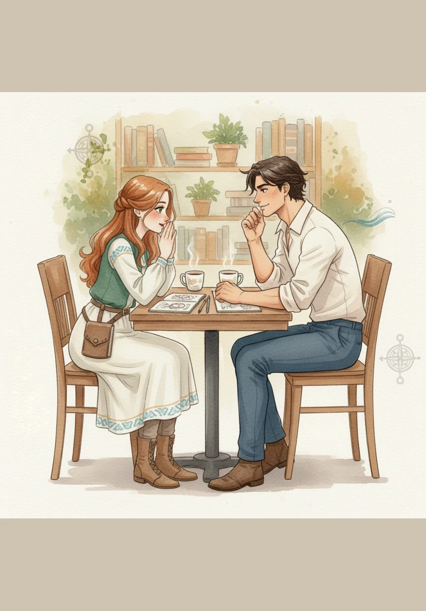 Sitting across from each other, they discover a shared world of anime and languages, whispering to each other in Japanese to keep their conversation private. He is captivated by her soft mumbling of High Valyrian, finding her nerdy secrets and bored linguistic talents unexpectedly endearing.