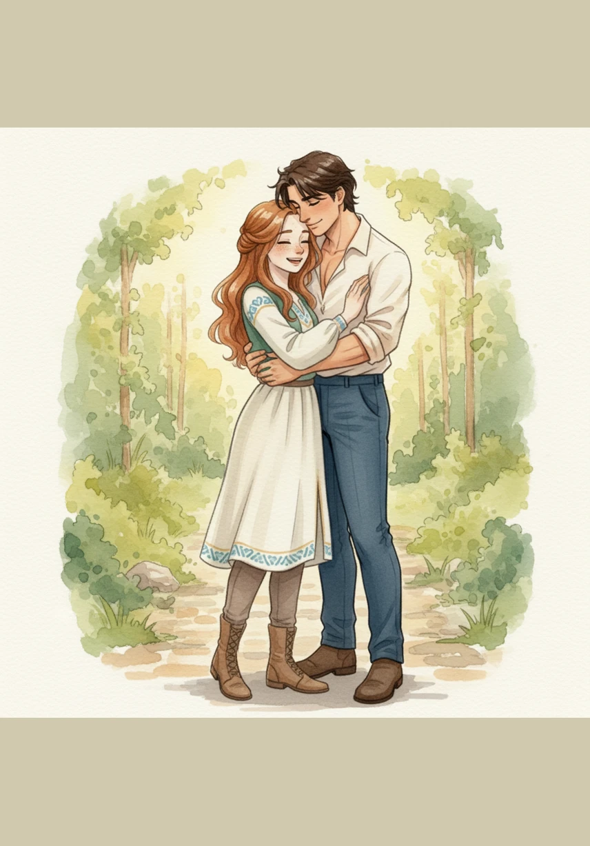 After a year and a half of friendship, he finally catches her hands and tells her clearly that he wants to date her. The realization finally hits her, and the slow-burn tension breaks into a sweet, possessive embrace that confirms what everyone else in their circle already knew.