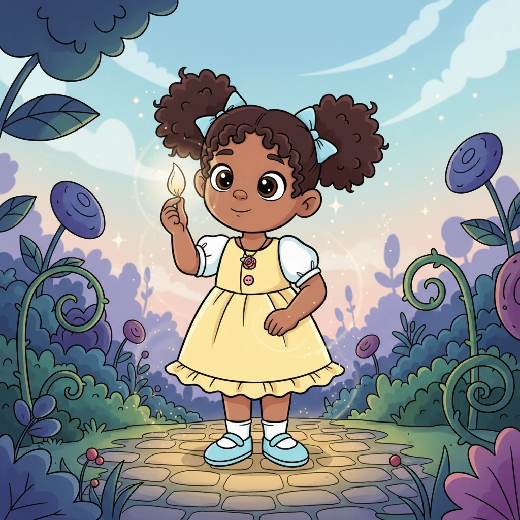 Lily carefully held the luminous petal, feeling a warm tingle spread through her fingers. The air around her seemed to shimmer, and the garden path before her pulsed with a faint, magical glow. It was as if the world was holding its breath.