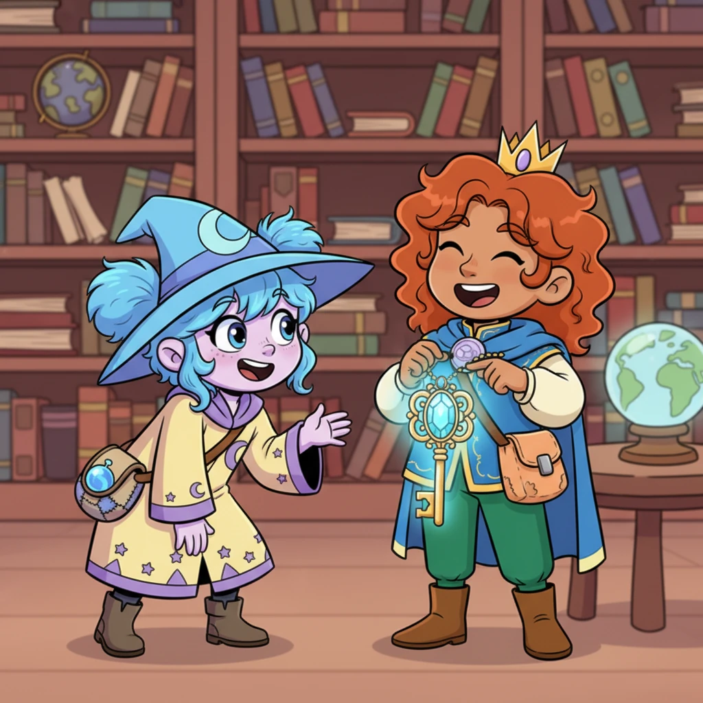 Arion chuckled softly, a melodic sound, and shared tales of Smarag, emphasizing the dragon's immense power but also the Academy's boundless wisdom. He then revealed a shimmering, ornate key hanging around his neck, its gem sparkling with an inner light. He explained that true knowledge often requires more than just a key; it demands courage and a pure heart.