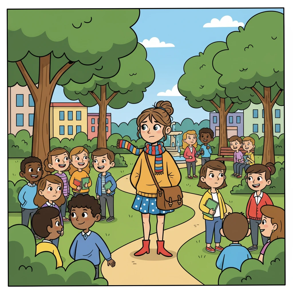 Le campus, un véritable écrin de verdure, grouille d'étudiants souriants. Des rires fusent de tous les côtés, et l'air est rempli de conversations animées. Éloïse, un peu intimidée, observe les groupes se former et se demande si elle trouvera sa place.