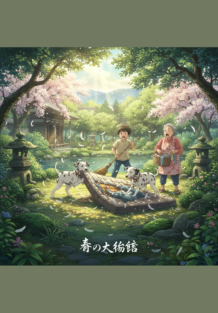 They arrive at a bustling farmyard where white feathers suddenly explode into the air like popcorn. Matrix barks with joy as he chases the squawking chickens, while Bobby follows behind to ensure the chaos doesn't get out of paw.