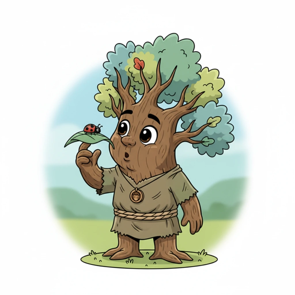 Pip tilted its head and truly looked at its own tiny world for the first time. A shimmering ladybug, with bright red spots, carefully crawled along one of Pip's leaves. Pip watched its delicate journey, realizing how much beauty could be found in the smallest details.