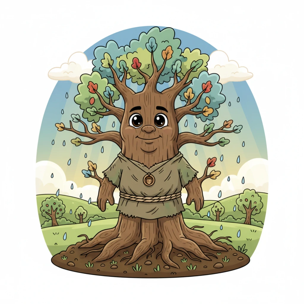 Seasons passed, bringing gentle rains and warm sunshine. Pip grew steadily, not in a rush, but with purpose. Its roots delved deeper, its stem thickened, and new, sturdy branches began to unfurl, each one a testament to patient growth.